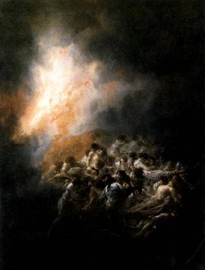 Francisco de goya y Lucientes Fire at Night France oil painting art